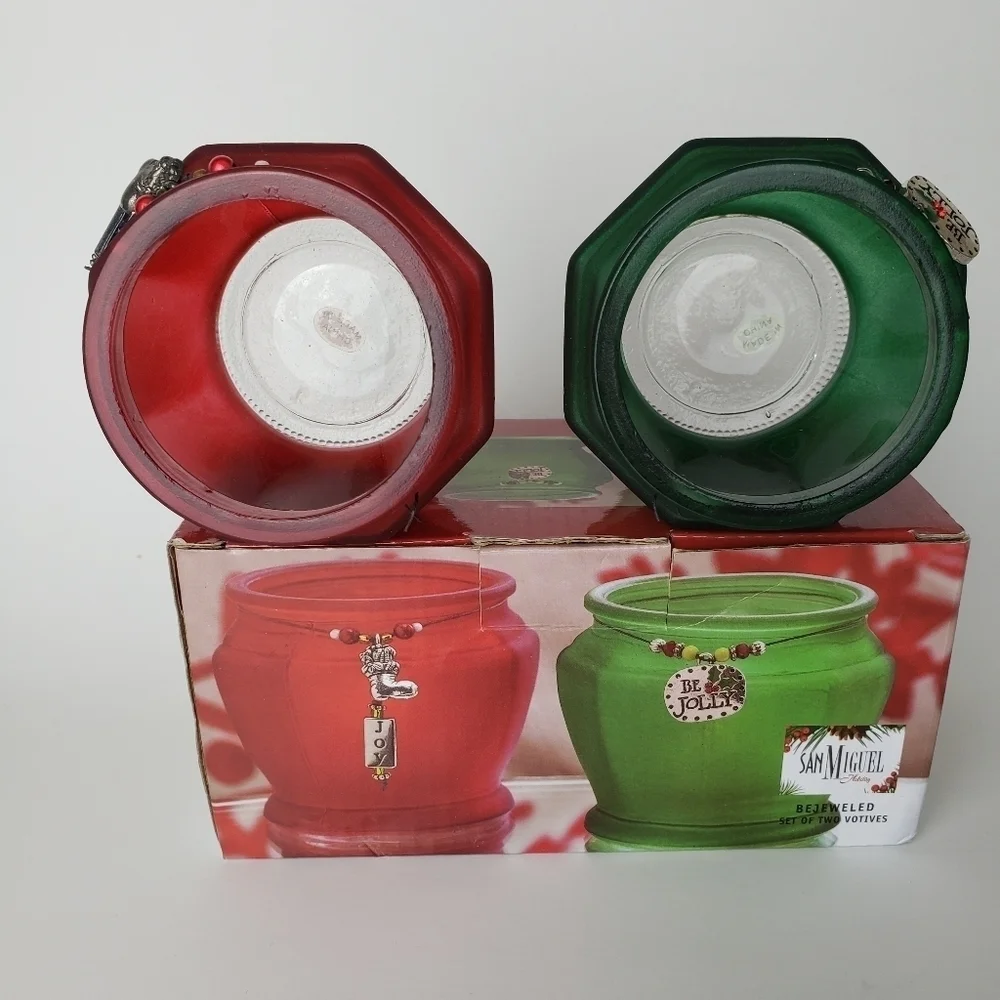 Christmas votive set